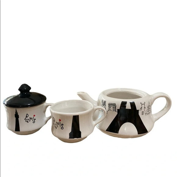 Paris Design Teapot Set Brand New - Picture 2 of 4